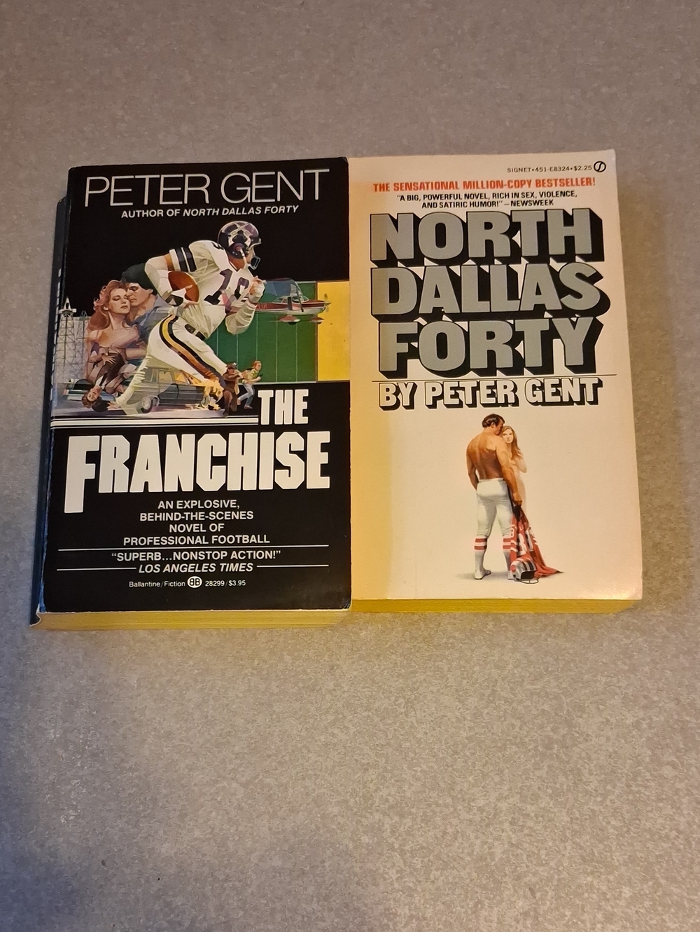 2 Paperback Books By Pete Gent